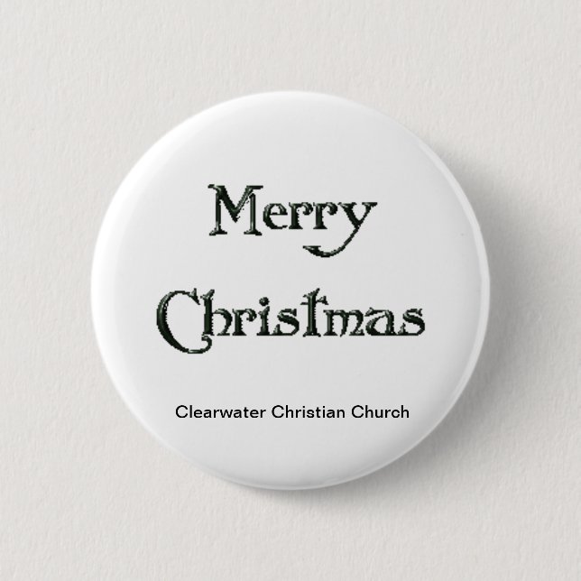 CCC Merry Christmas 6 Cm Round Badge (Front)