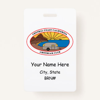 CCCAC Club Name Badge  ID Badge