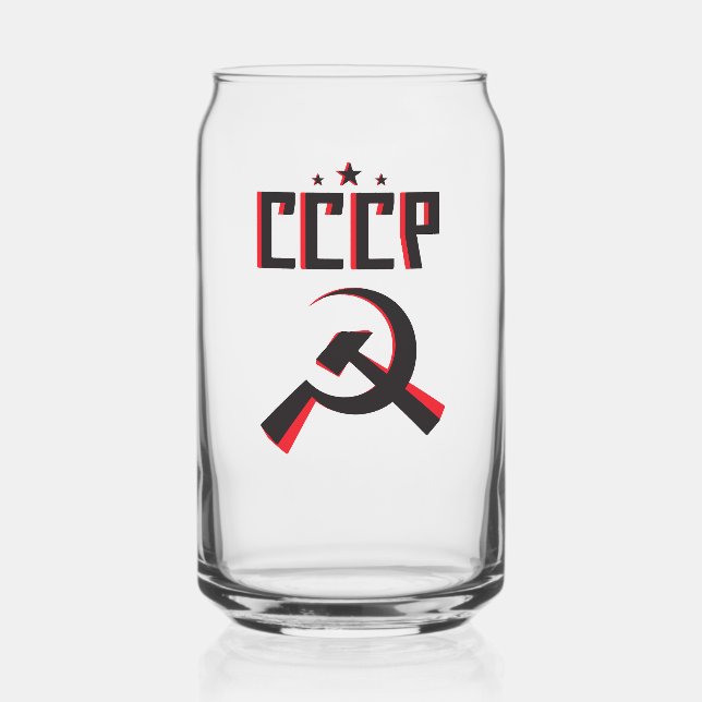 CCCP Can-ski Can Glass (Front)