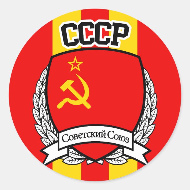 CCCP CLASSIC ROUND STICKER (Front)