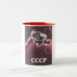 CCCP Cosmonaut Two-Tone Coffee Mug