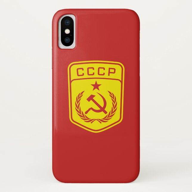 CCCP Emblem Communist Case, Apple iPhone X Case-Mate iPhone Case (Back)