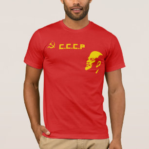 CCCP Hammer And Sickle Lenin Retro T Shirt