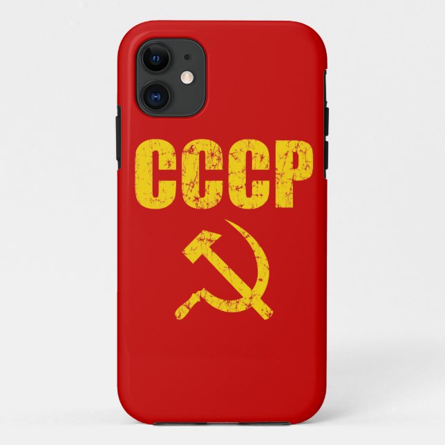 CCCP Hammer Sickle Case-Mate iPhone Case (Back)