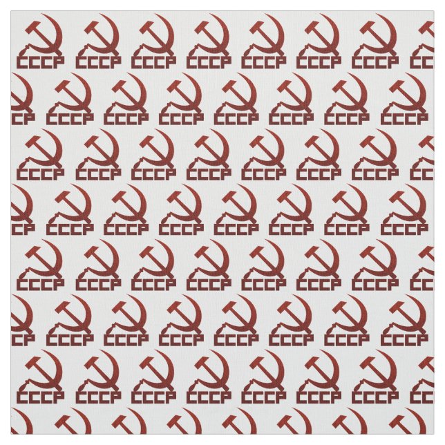 CCCP Hammer & Sickle Fabric (Swatch)