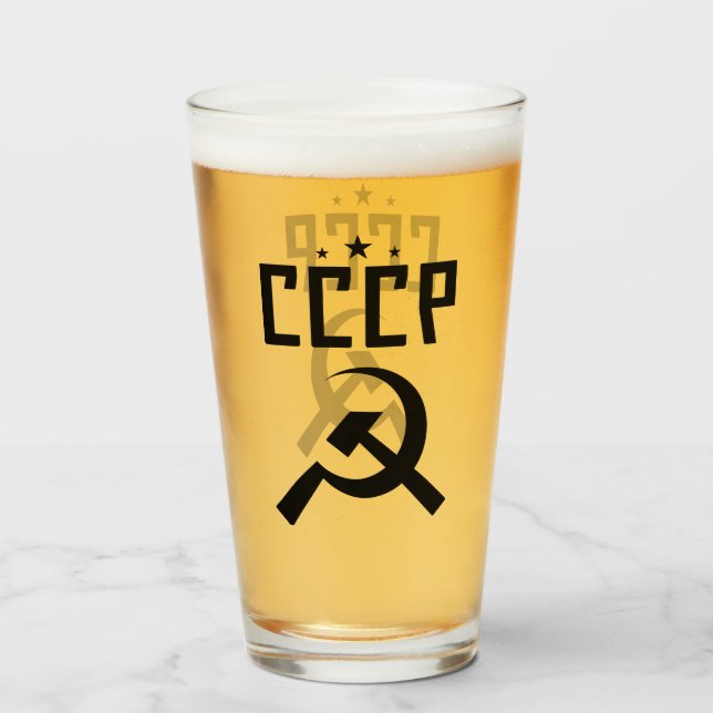 CCCP Pint-ski Glass (Front Filled)
