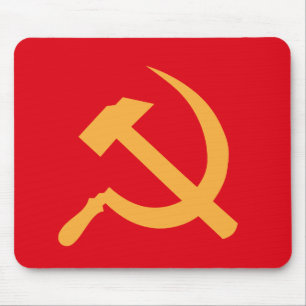 cccp ussr hammer and sickle mouse mat