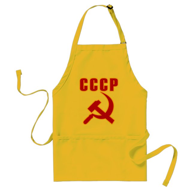 cccp ussr hammer and sickle standard apron (Front)