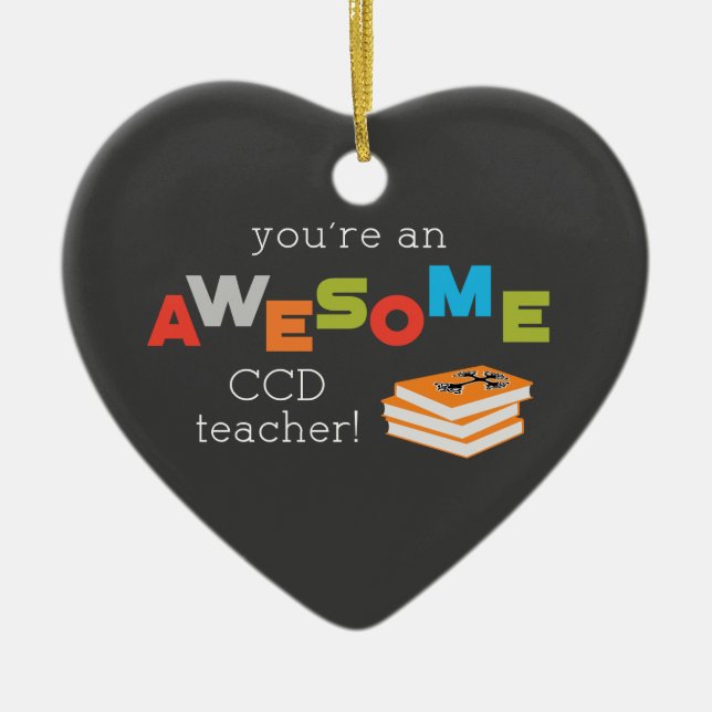 CCD Teacher Appreciation Day Book, Awesome Ceramic Tree Decoration (Front)