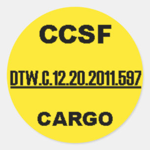 CCSF sticker - One UNDERLINED Number