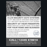 CCTV & Barbed Wire, CCTV Security Advertising Flyer<br><div class="desc">CCTV & Barbed Wire,  CCTV Security Advertising Flyers By The Business Card Store.</div>
