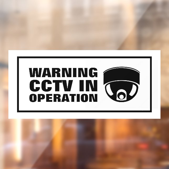 CCTV in Operation Window Cling (Sheet 2)