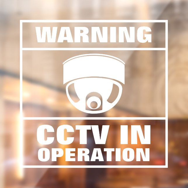 CCTV in Operation Window Cling (Sheet 2)