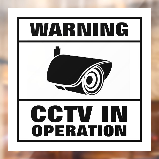 CCTV in Operation Window Cling (Sheet 2)