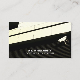 CCTV Mounted Camera, Security Camera Service Business Card