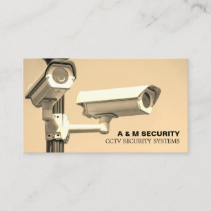 CCTV Mounted Cameras, Security Camera Service Business Card
