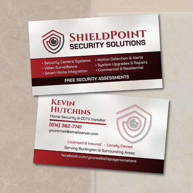 CCTV Surveillance & Smart Home Security Business Card (Creator Uploaded)