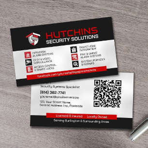CCTV Surveillance & Smart Home Security Business Card