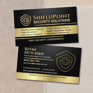 CCTV Surveillance & Smart Home Security Business Card