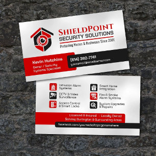 CCTV Surveillance & Smart Home Security Business Card
