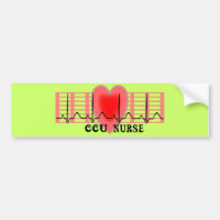 CCU Nurse Gift Ekg paper and Heart Design