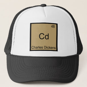 Cd - Charles Dickens Chemistry Element Symbol Tee Trucker Hat