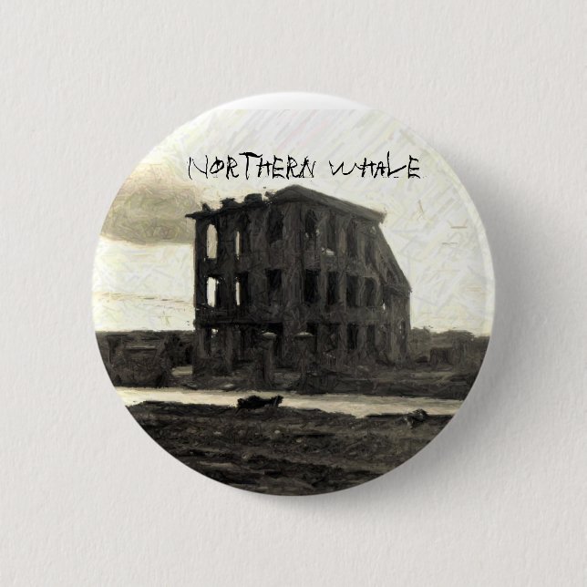 CD COVER, Northern Whale 6 Cm Round Badge (Front)