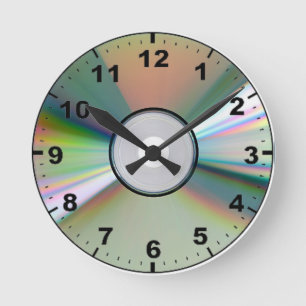 "CD" design wall clocks