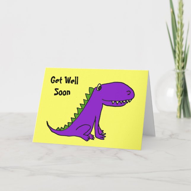 CD- Purple Dragon Get Well Card (Front)