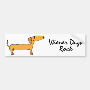 CD- Wiener Dogs Rock Bumper Sticker