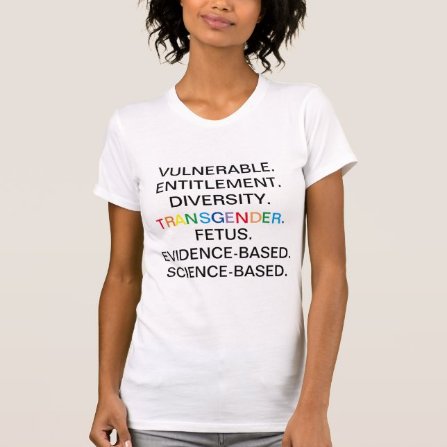 CDC Banned Words T-Shirt (Front)