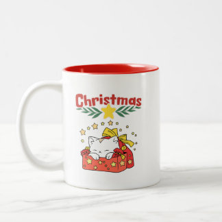 CDchristmasred Two-Tone Coffee Mug