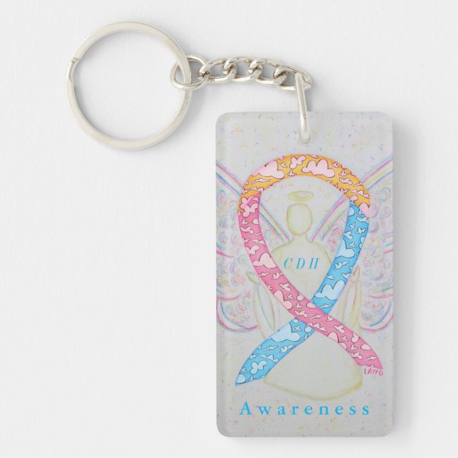 CDH Angel Awareness Ribbon Keychain (Front)