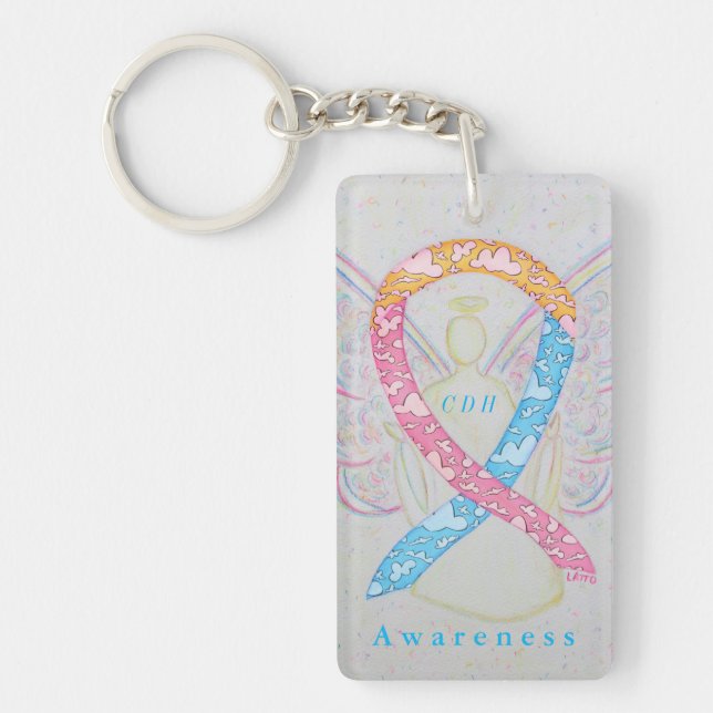 CDH Angel Awareness Ribbon Keychain (Front)