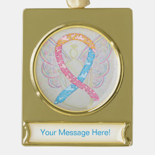 CDH Awareness Ribbon Angel Art Ornament