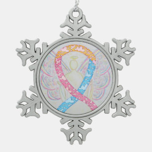 CDH Awareness Ribbon Angel Ornament