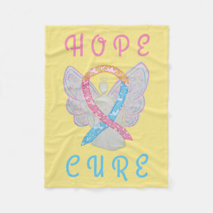 CDH Awareness Ribbon Angel Soft Fleece Blankets