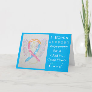 CDH Awareness Ribbon Custom Cause Angel Cards