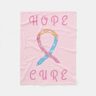 CDH Awareness Ribbon Custom Soft Fleece Blankets