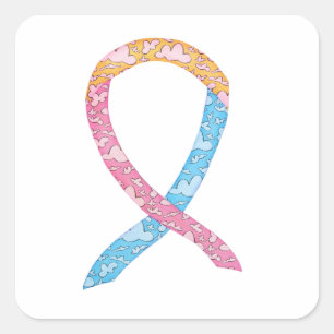 CDH Awareness Ribbon Custom Sticker Decals