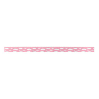 CDH Awareness Ribbon Pink Clouds Satin Ribbon