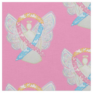CDH Clouds Awareness Ribbon Angel Fabric Material