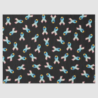 CDHARAB- (1) CDH Awareness Ribbon Tissue Paper