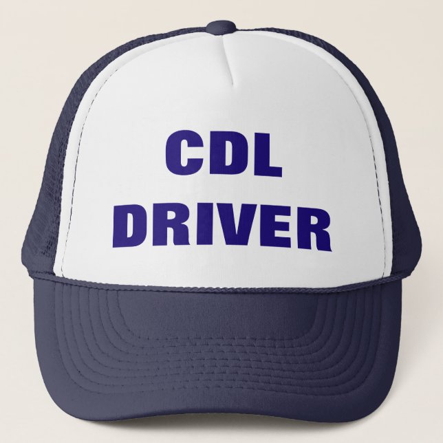 CDL DRIVER trucker's cap (Front)