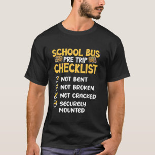 CDL School Bus Driver PreTrip Trucking Retro Truck T-Shirt