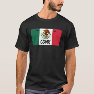 Cdmx Mexico License Plate Mexican Pride Mexico Pat T-Shirt