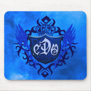 CDO- BLUE FIRE SHIELD-Mouse Pad Mouse Mat
