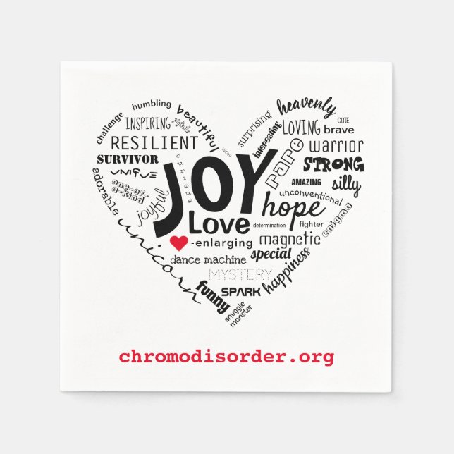 CDO Heart Napkin (Front)