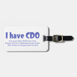 CDO LUGGAGE TAG