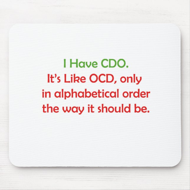 CDO MOUSE MAT (Front)